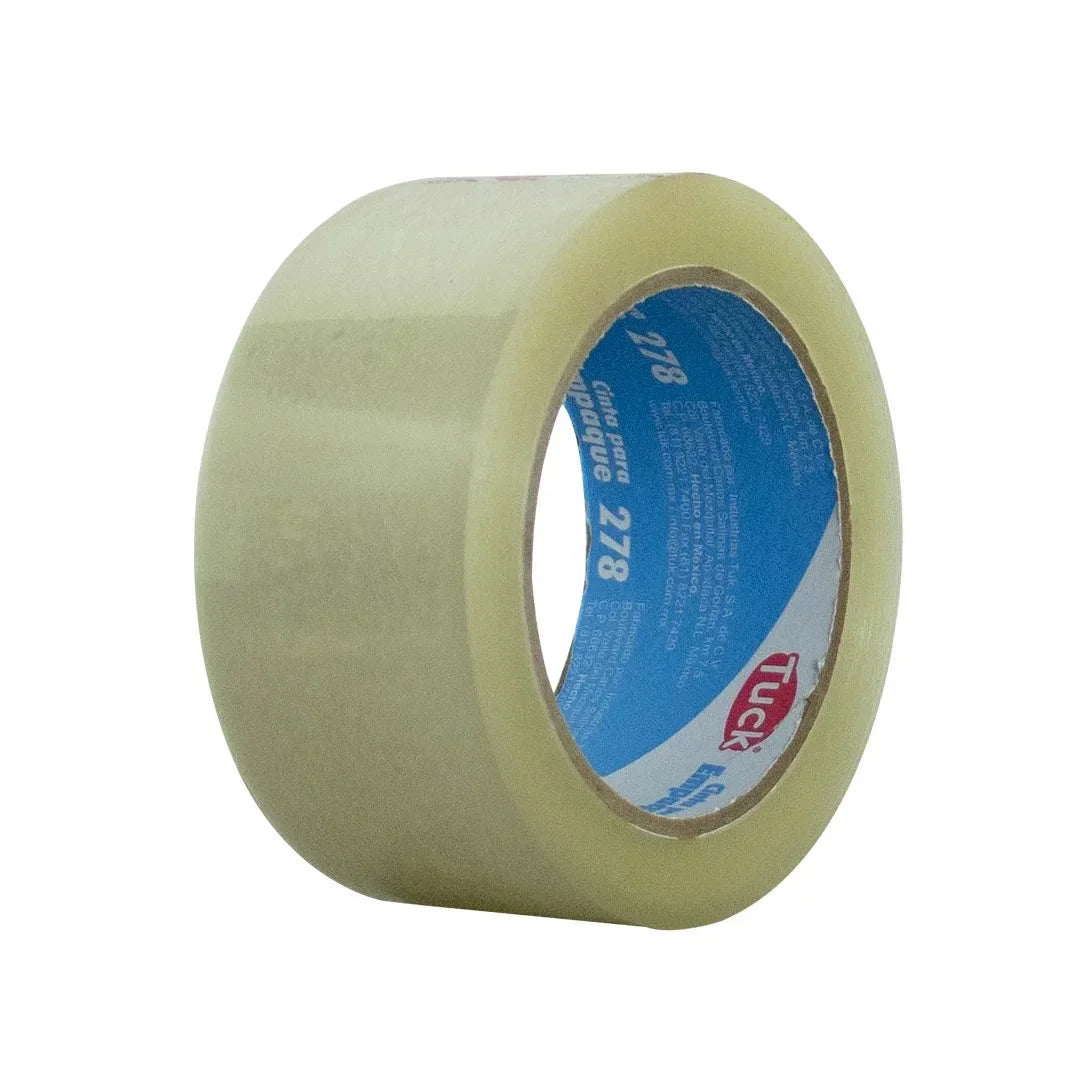 48 mm x 100 m - Cinta de Empaque 38 Micras Transparente (Tuk 278)